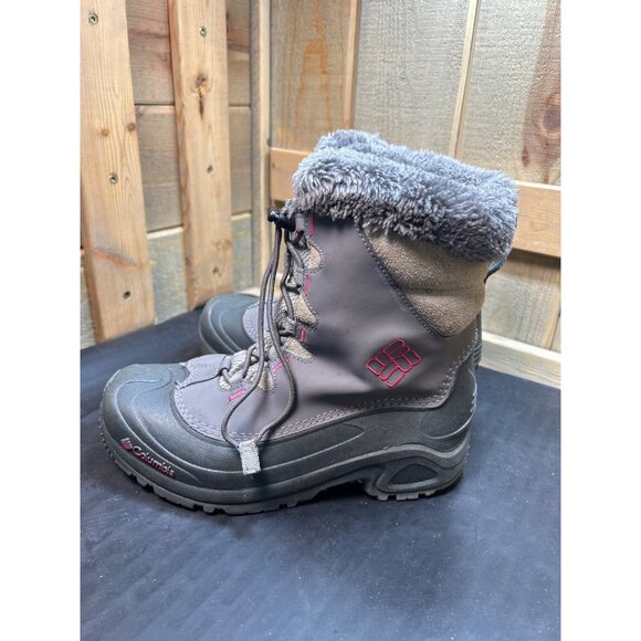 Columbia Womens 200g Bugaboot Winter Snow Boots Grey/Pink Size 6 Waterproof - Picture 5 of 8